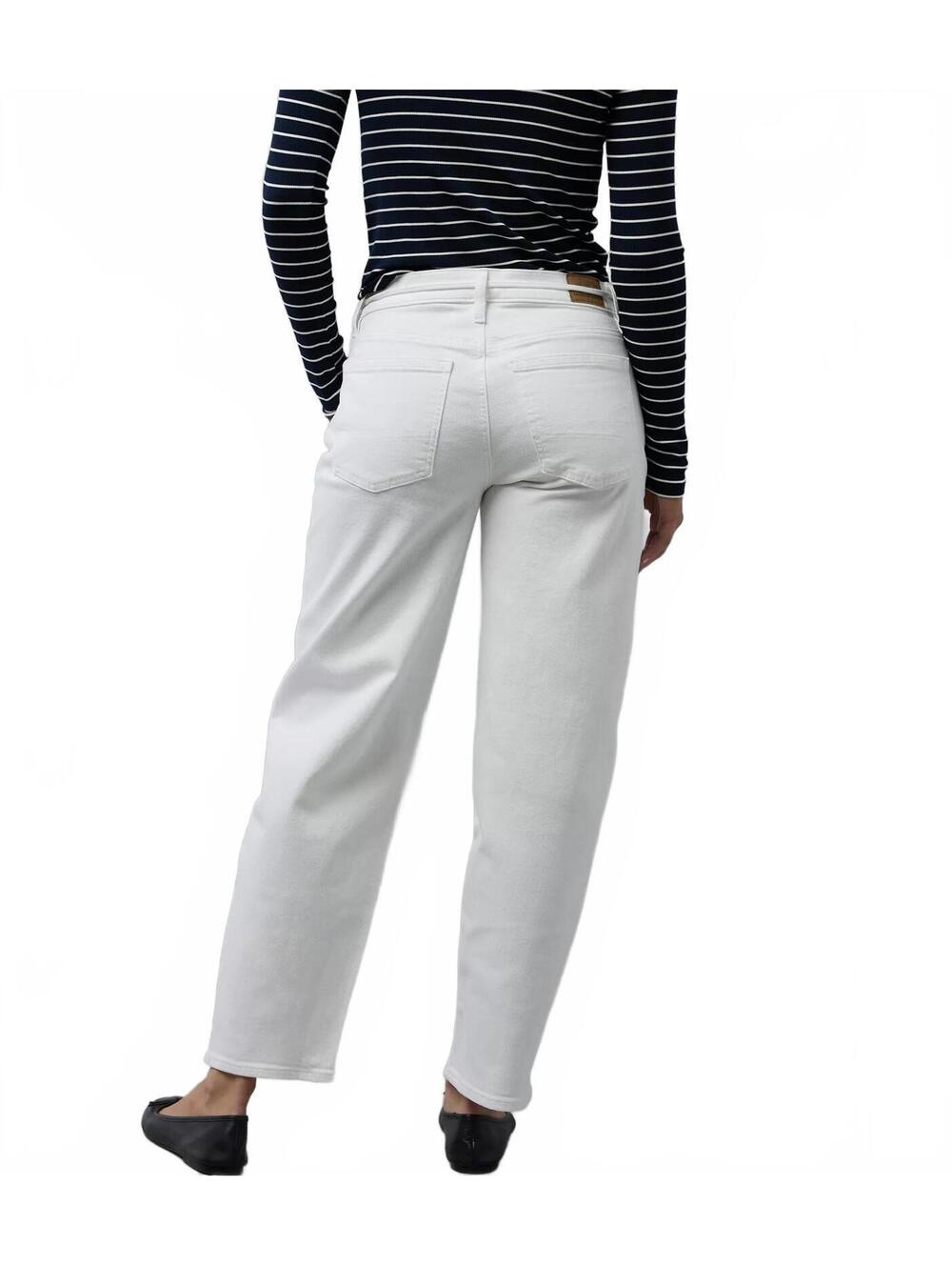 AE Long Stretch Barrel Jean American Eagle NWT Cool White 16L - Picture 3 of 6